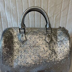 Silver Designer Handbag